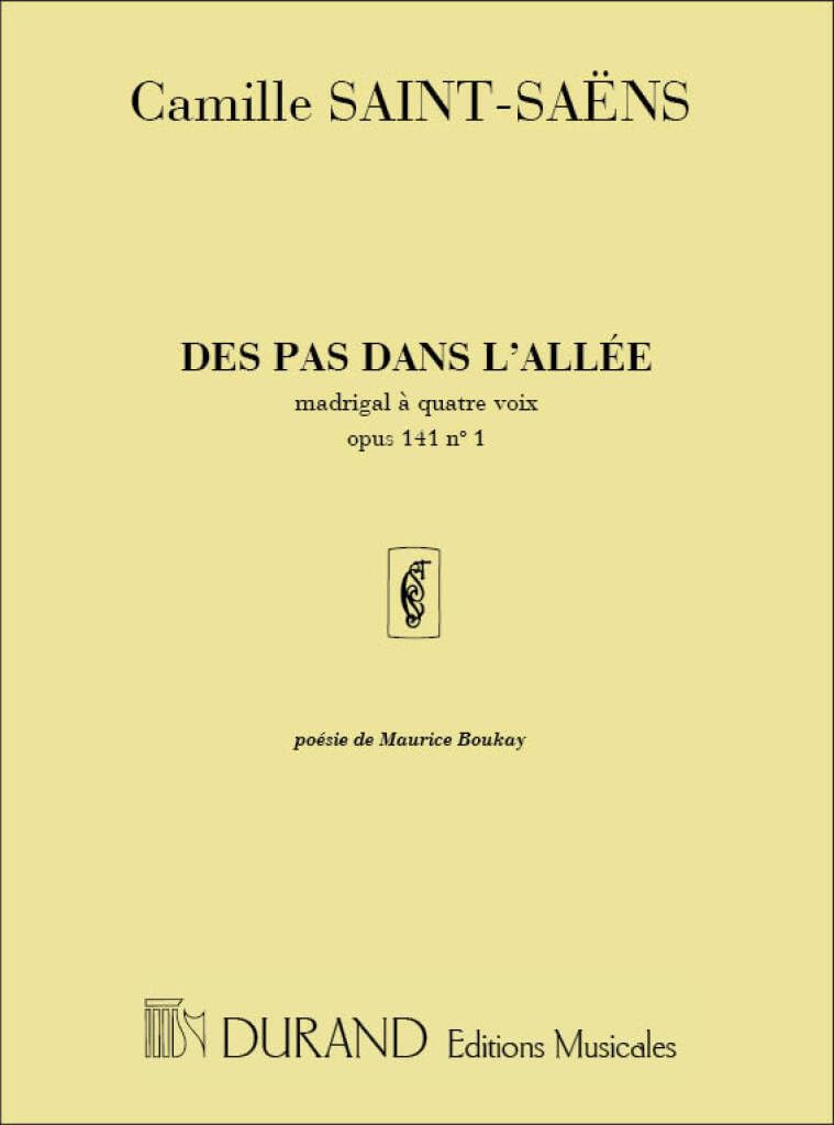 Des Pas Dans L'Allée Opus 141, N 1 book