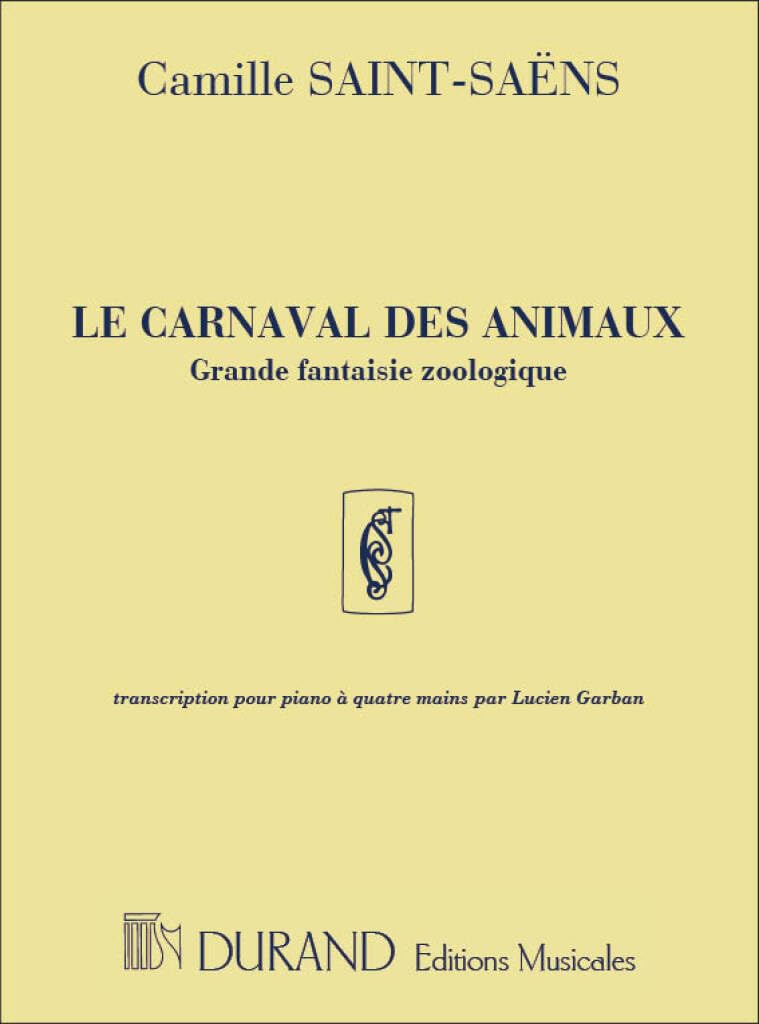 LE CARNAVAL DES ANIMAUX PIANO book