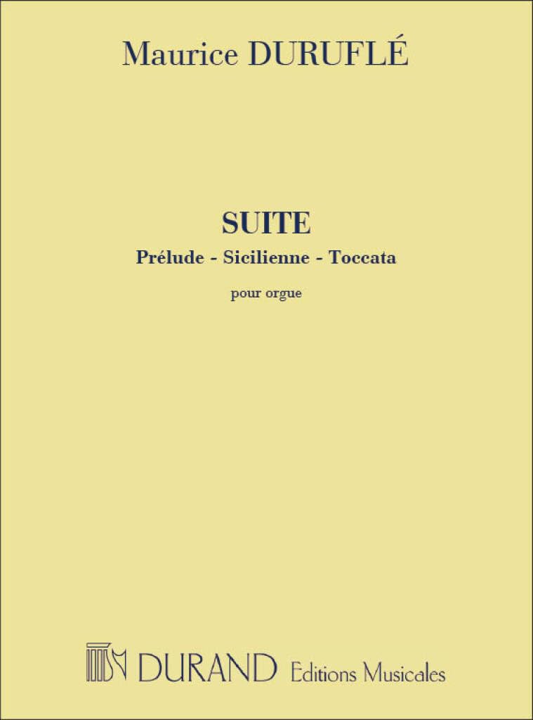SUITE (PRELUDE - SICILIENNE - TOCCATA) OP. 5 ORGUE Sheet Music