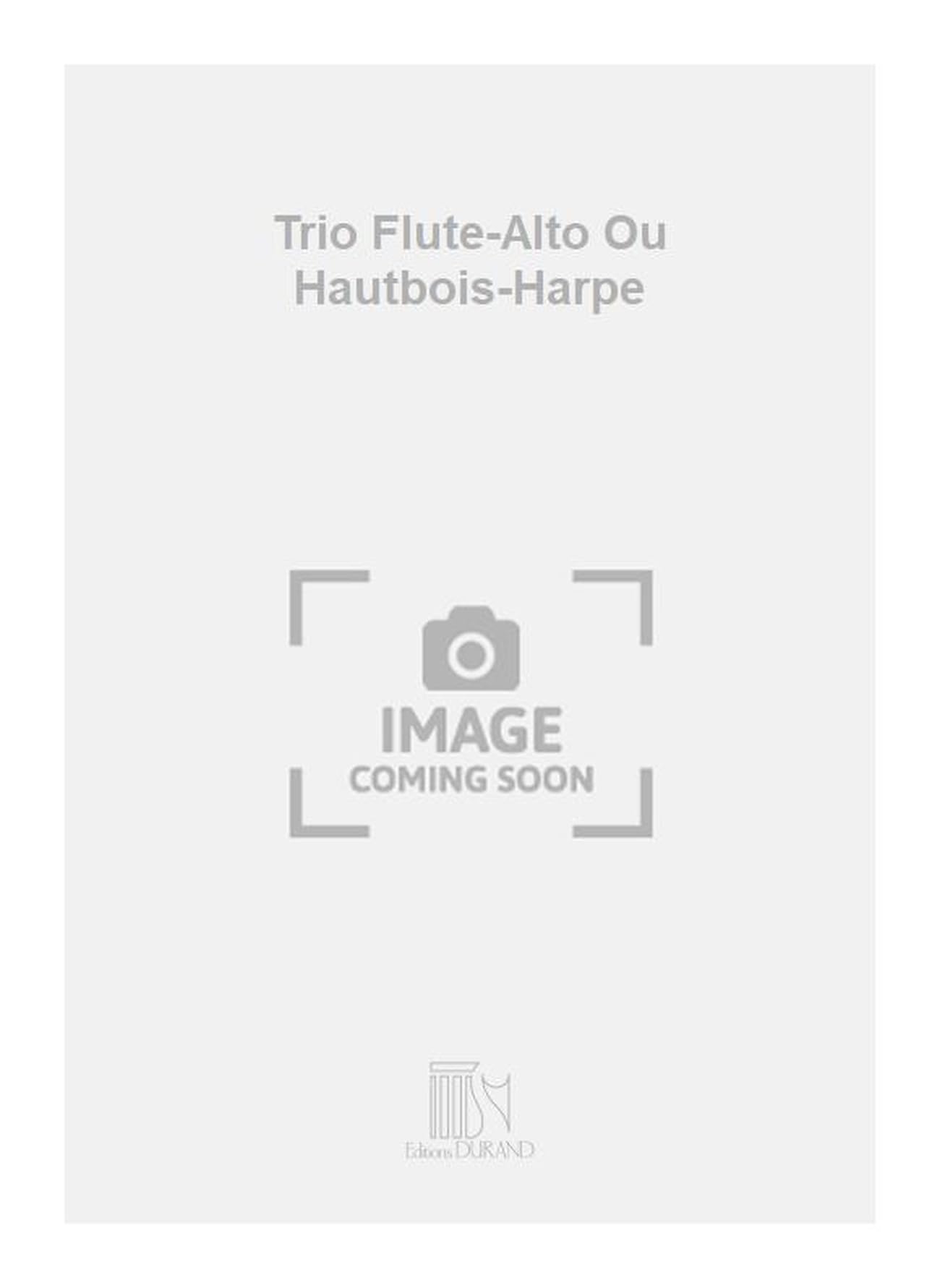 Trio flute-alto ou hautbois-harpe musique d'ensemble book