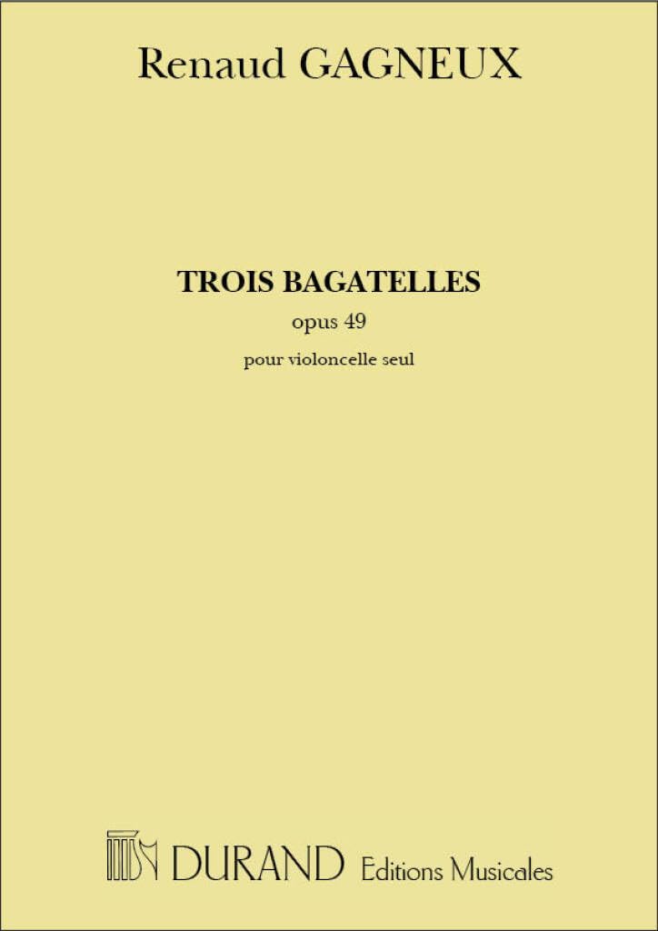 3 Bagatelles Vc Ceul book