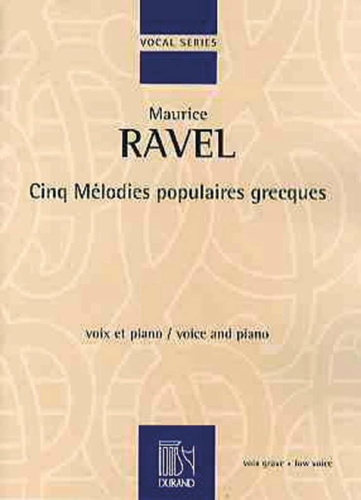 Cinq Melodies Populaires Grecques book