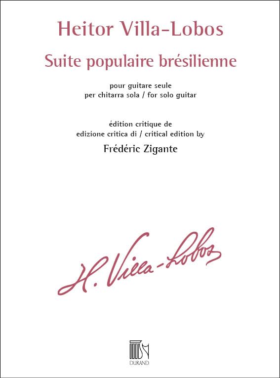 Suite populaire br‚silienne. Solo pour Guitare. book
