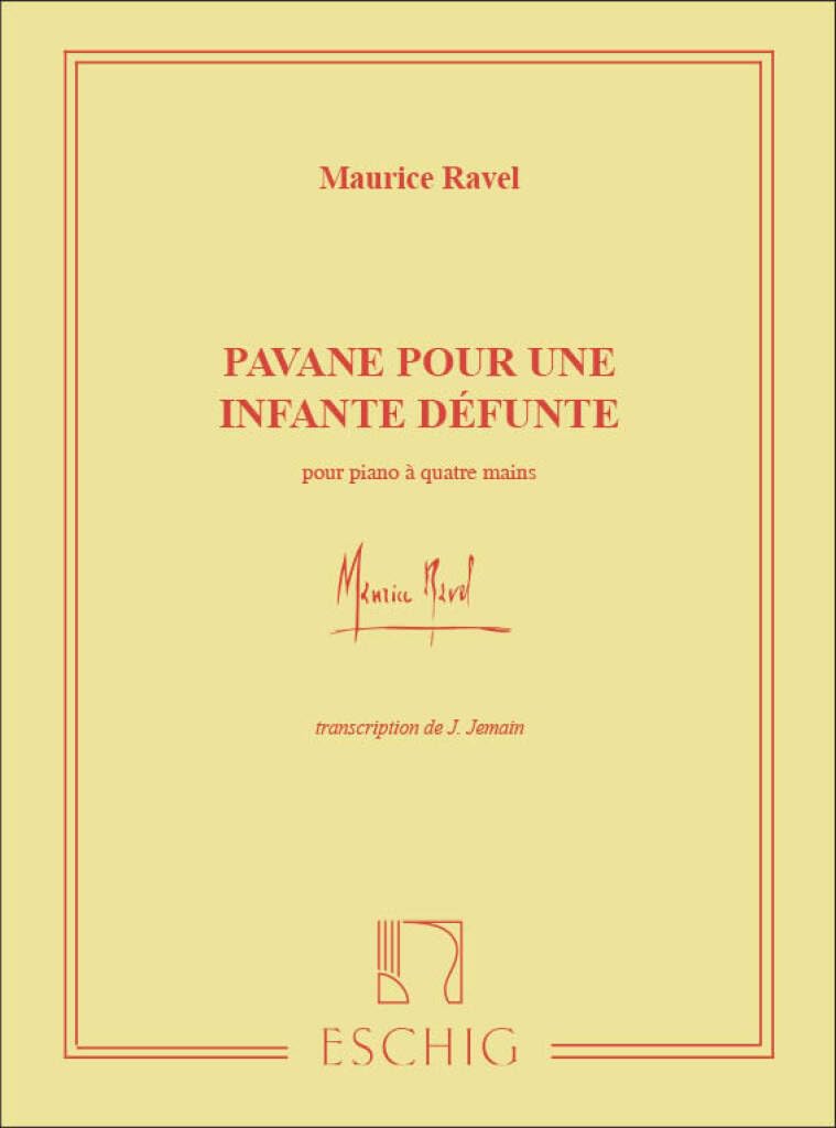 Pavane pour une infante défunte --- Piano 4 Mains book