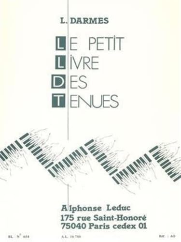 PETIT LIVRE DES TENUES PIANO BL654 book