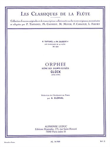 CLASSIQUE FLUTE N020 ORPHEE:SCENE DES CHAMPS ELYSEES book