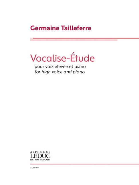 Vocalise Etude: For High Voice and Piano book