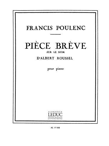 PIECE BREVE SUR LE NOM D'ALBERT ROUSSEL PIANO book