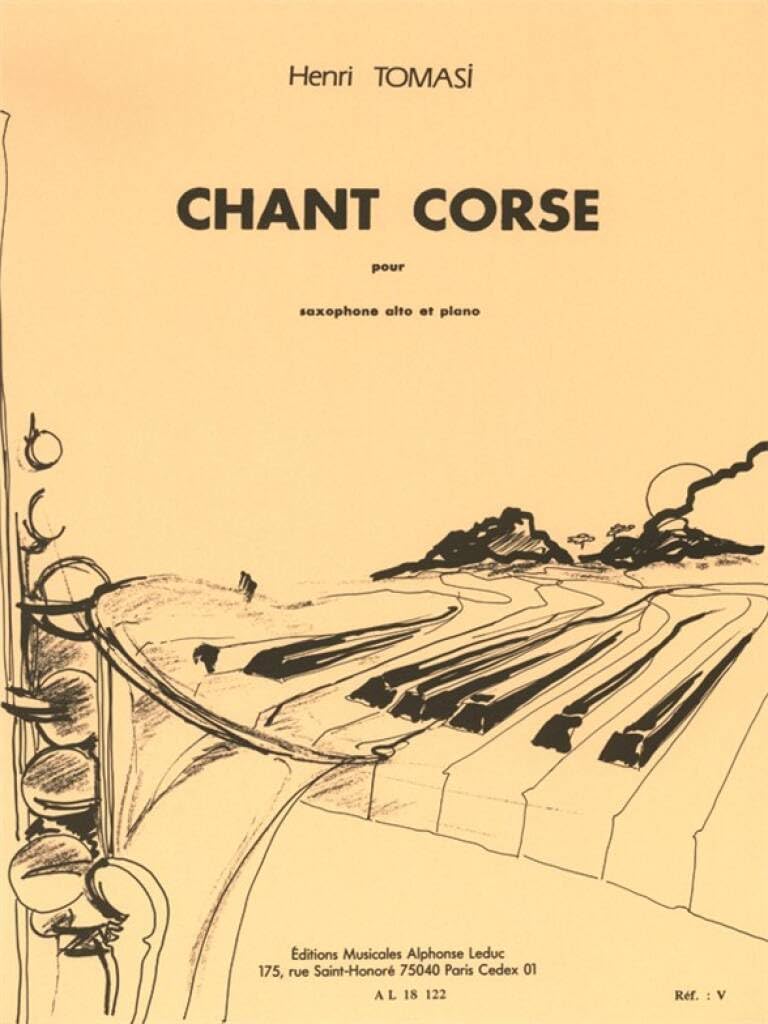 CHANT CORSE SAXOPHONE MIB ET PIANO book