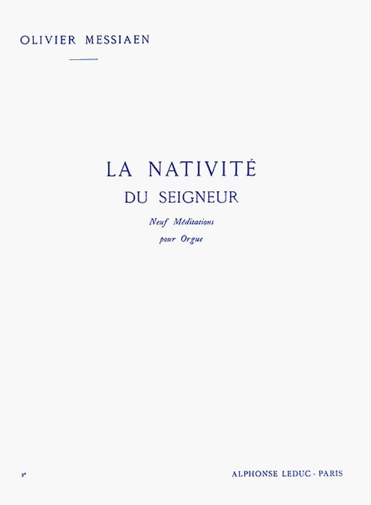 NATIVITE DU SEIGNEUR VOLUME 2 (MEDITATIONS 4 ET 5) ORGUE Sheet Music