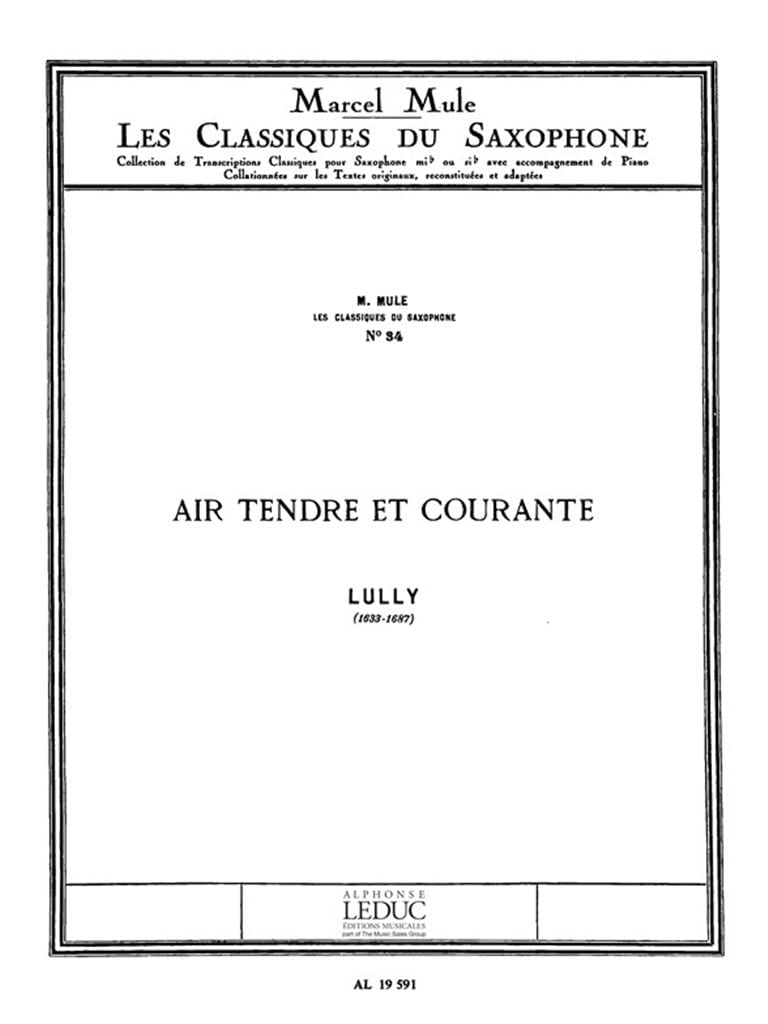 CLASSIQUE SAXOPHONE MIB N0034 AIR TENDRE ET COURANTE book
