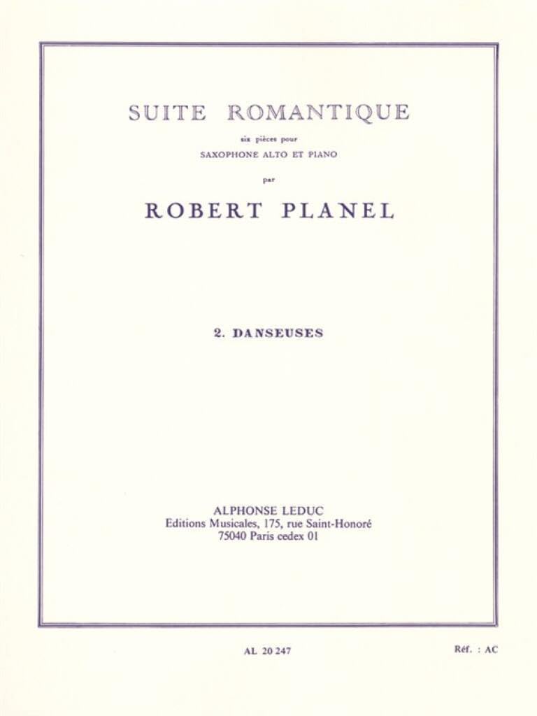 SUITE ROMANTIQUE N02:DANSEUSES SAXOPHONE MIB ET PIANO book
