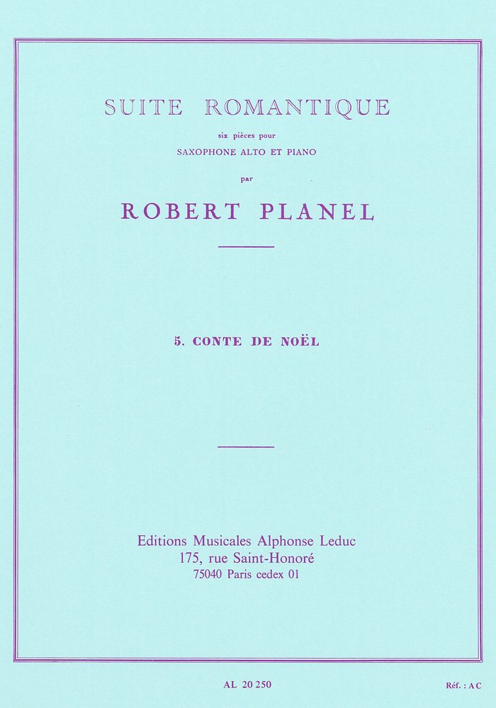 SUITE ROMANTIQUE N05:CONTE DE NOEL SAXOPHONE MIB ET PIANO Sheet Music