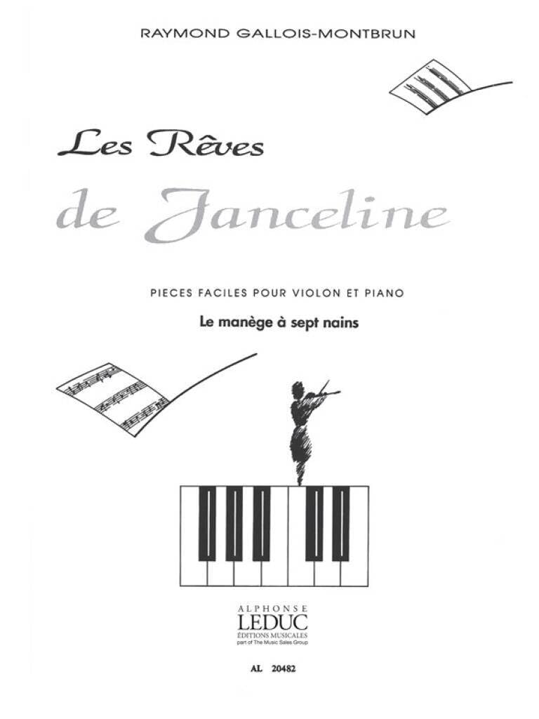 REVES DE JANCELINE N005:LE MANEGE DES 7 NAINS VIOLON ET PIANO book