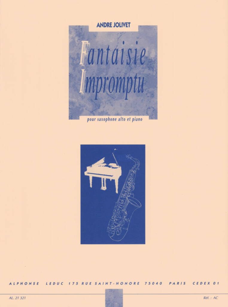 FANTAISIE IMPROMPTU SAXOPHONE MIB ET PIANO Sheet Music