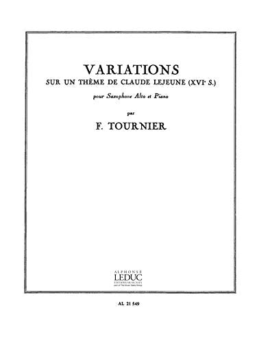 VARIATIONS SUR UN THEME DE CLAUDE LEJEUNE SAXOPHONE MIB ET PIANO book