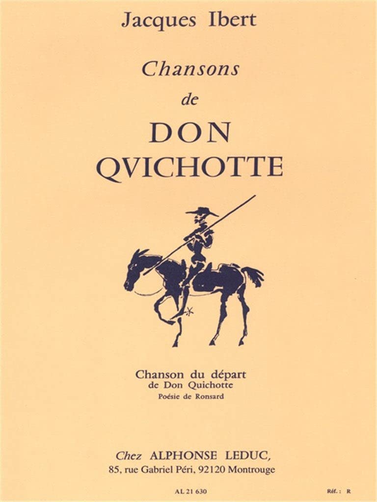 CHANSONS DE DON QUICHOTTE N01:CHANSON DU DEPART CHANT ET PIANO book
