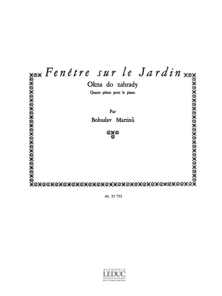 FENETRE SUR LE JARDIN PIANO book