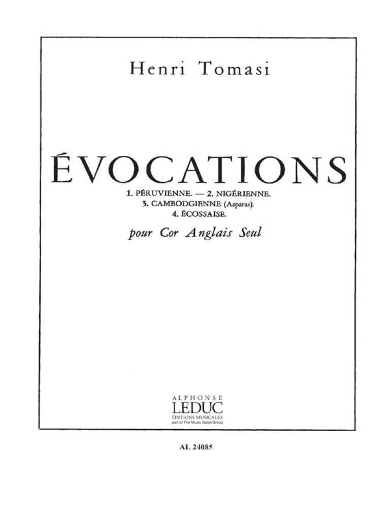 TOMASI HENRI EVOCATIONS COR ANGLAIS SOLO BOOK book
