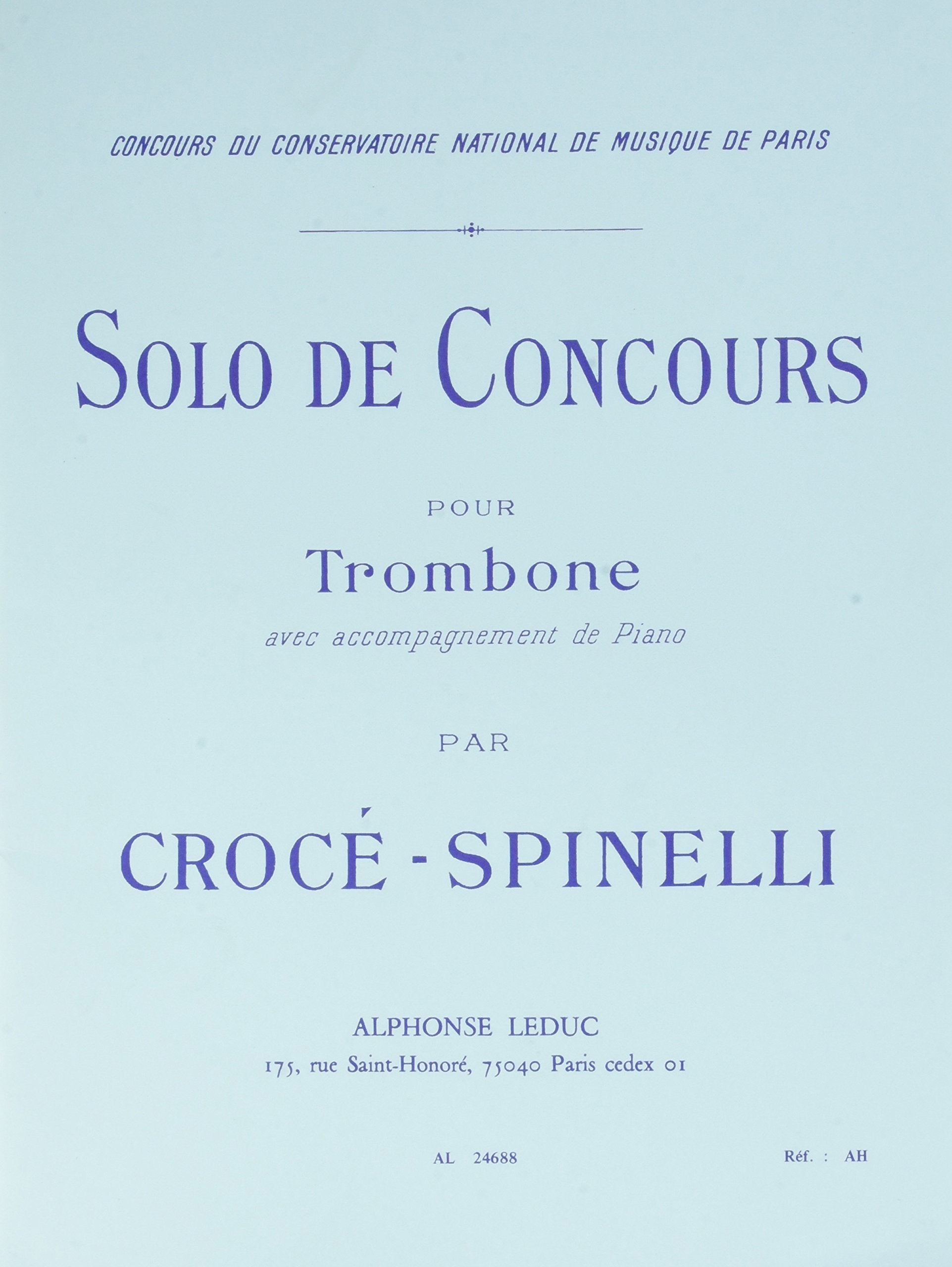 SOLO DE CONCOURS TROMBONE ET PIANO book