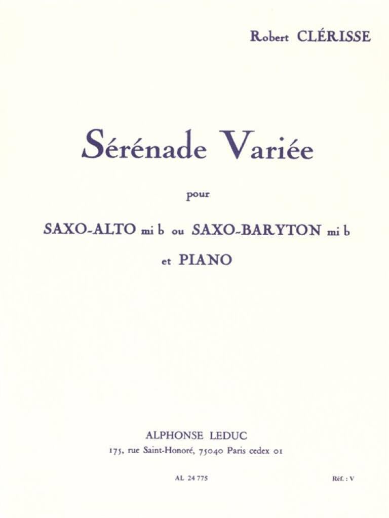 SERENADE VARIEE SAXOPHONE MIB ET PIANO Sheet Music