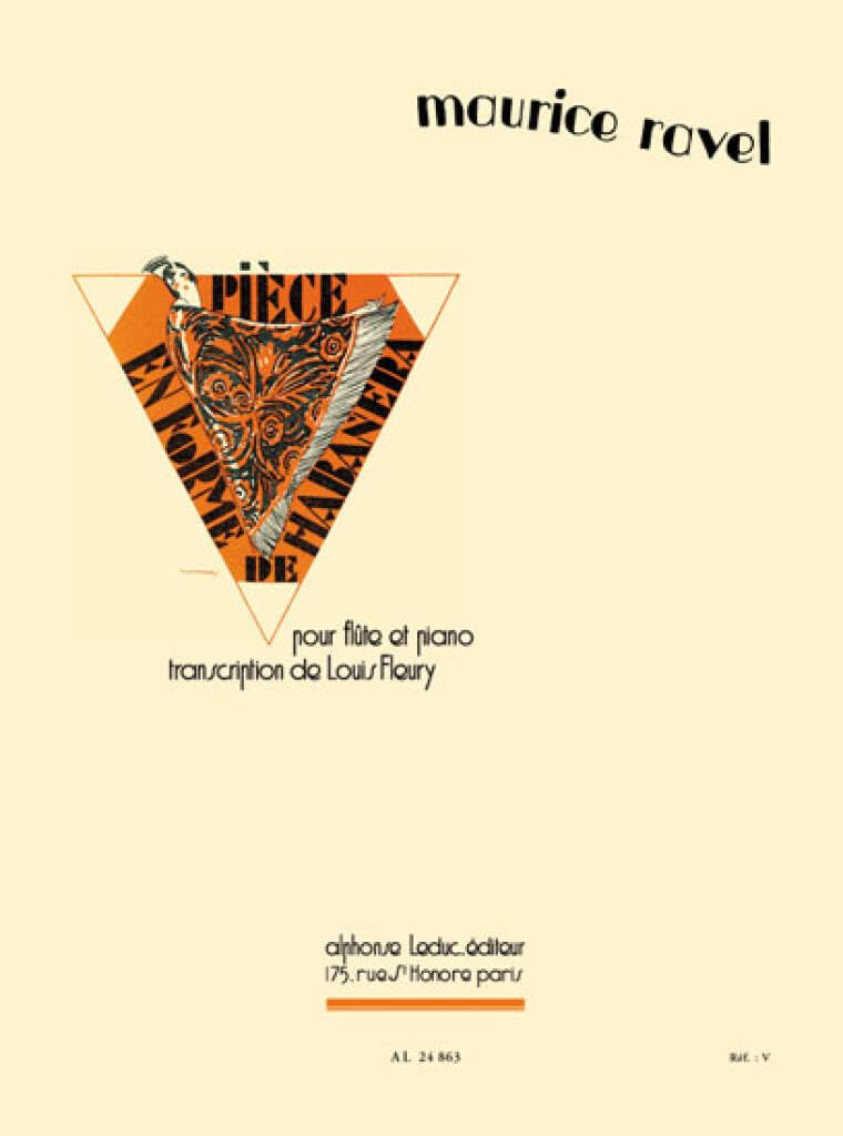 PIECE EN FORME DE HABANERA FLUTE ET PIANO Sheet Music