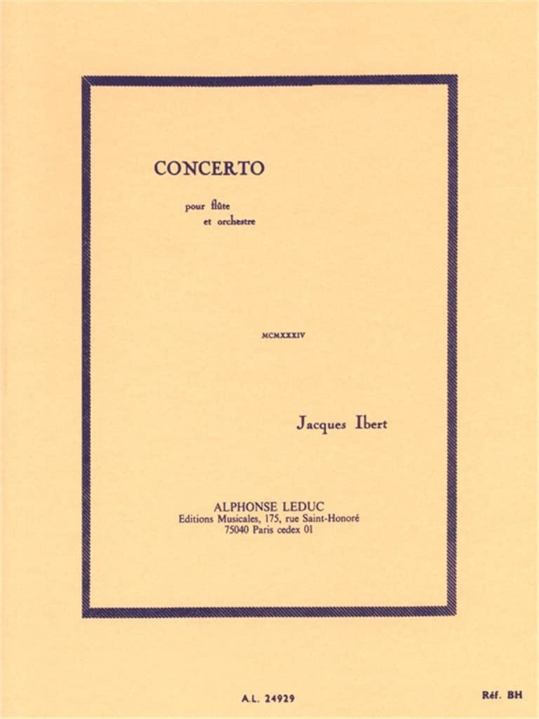 CONCERTO (FLUTE ET ORCHESTRE) PARTITION D'ORCHESTRE IN 16 (POCHE) Sheet Music