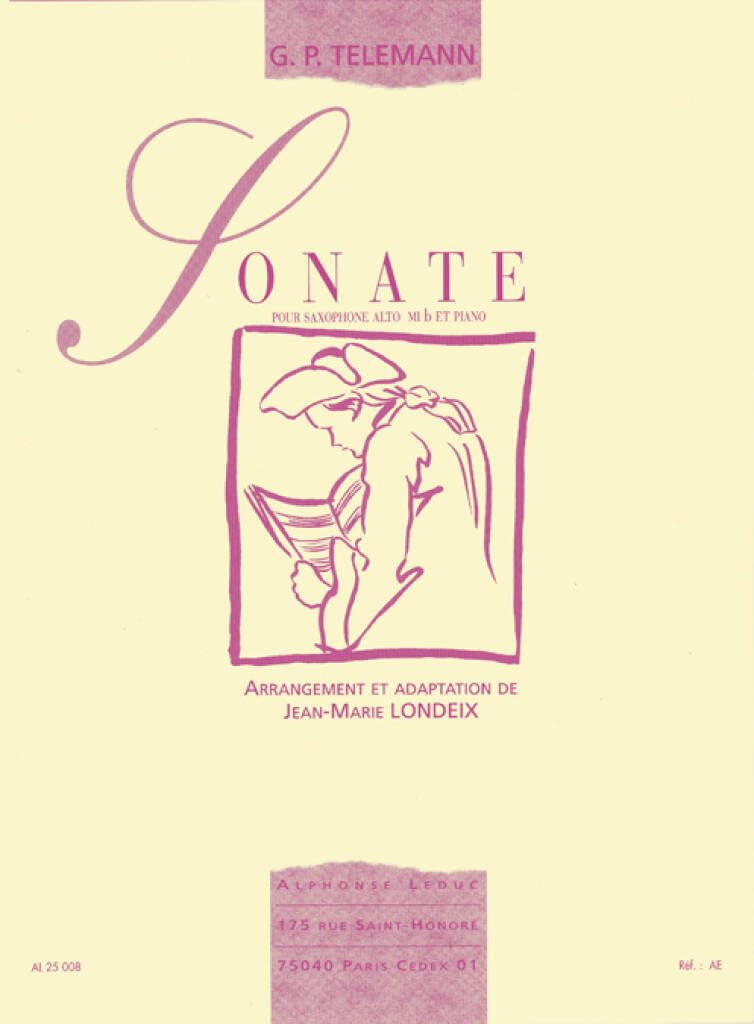 SONATE EN MIB SAXOPHONE MIB ET PIANO Sheet Music