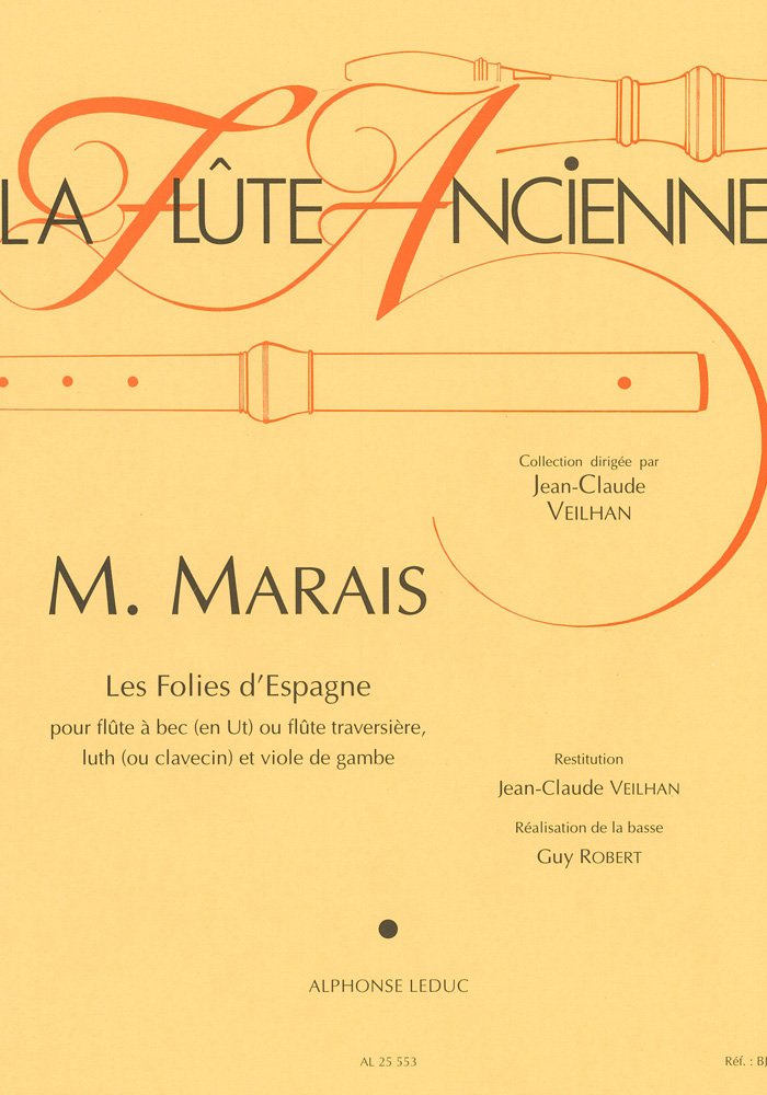 La Flûte Ancienne - Les Folies D'Espagne. Partitur Sheet Music