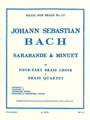 SARABANDE AND MENUET BRASS QUARTET/SCORE AND PARTS(PTION/PTIES)MFB117 book