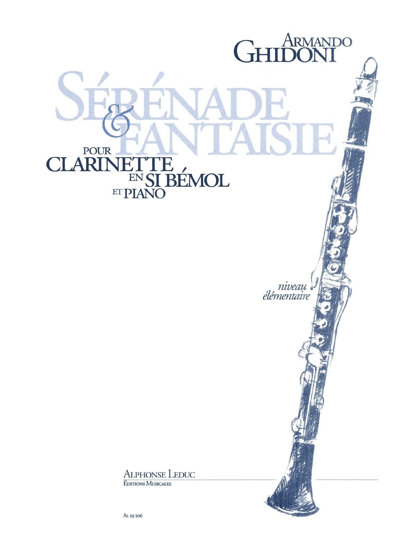 Armando ghidoni: serenade et fantaisie (clarinet & piano) book