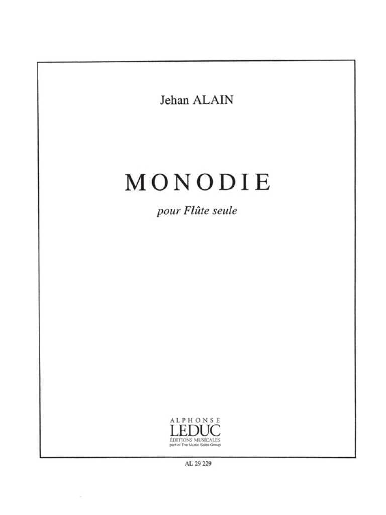Jehan ariste alain: monodie (flute solo) cd