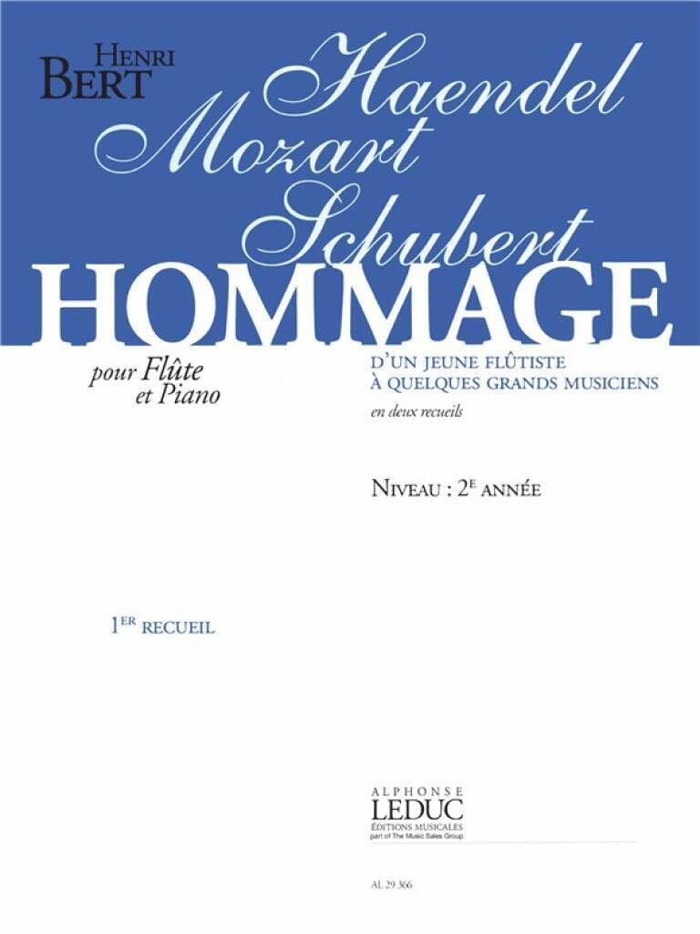 HENRI BERT: HOMMAGE D'UN JEUNE FLUTISTE VOL.1 (FLUTE & PIANO) Arts & Music