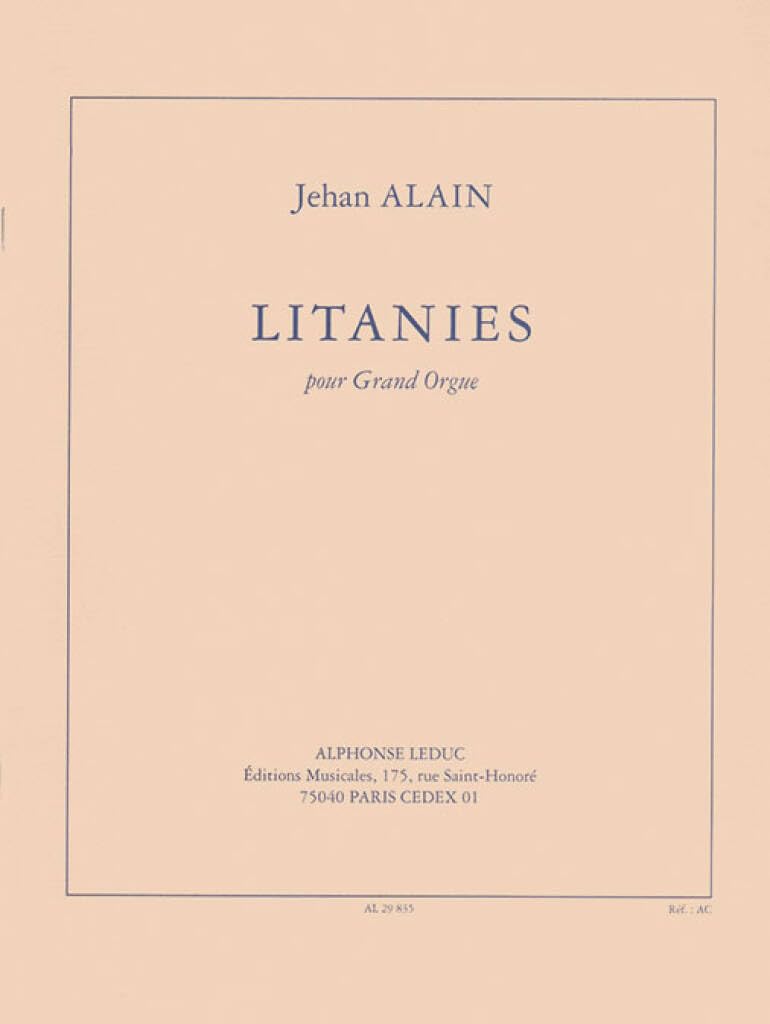 JEHAN ALAIN: LITANIES FOR ORGAN Sheet Music