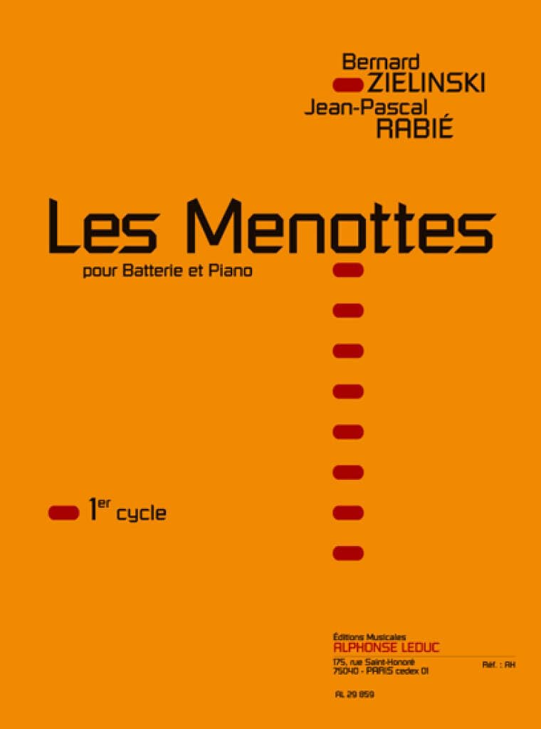 Rabie: les menottes pour batterie et piano book