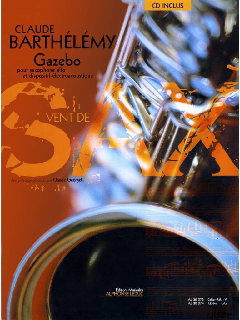 Barthelemy Gazebo Alto Saxophone Book/CD book