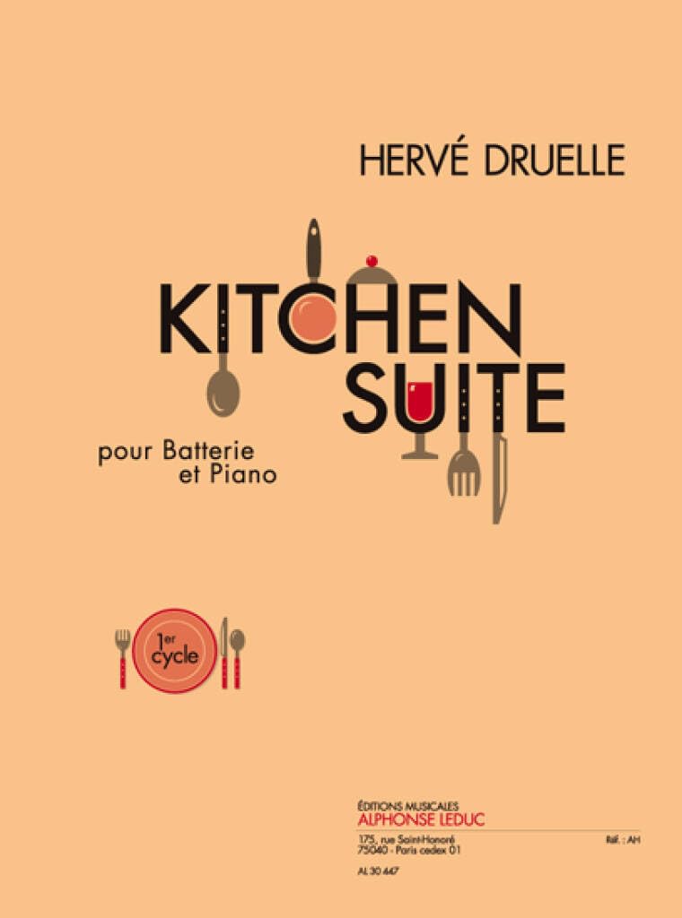 Druelle: kitchen suite (cycle 1) (1'35'') pour batterie et piano book