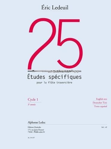 25 Études Spécifiques Pour la Flûte Traversière. Sheet Music