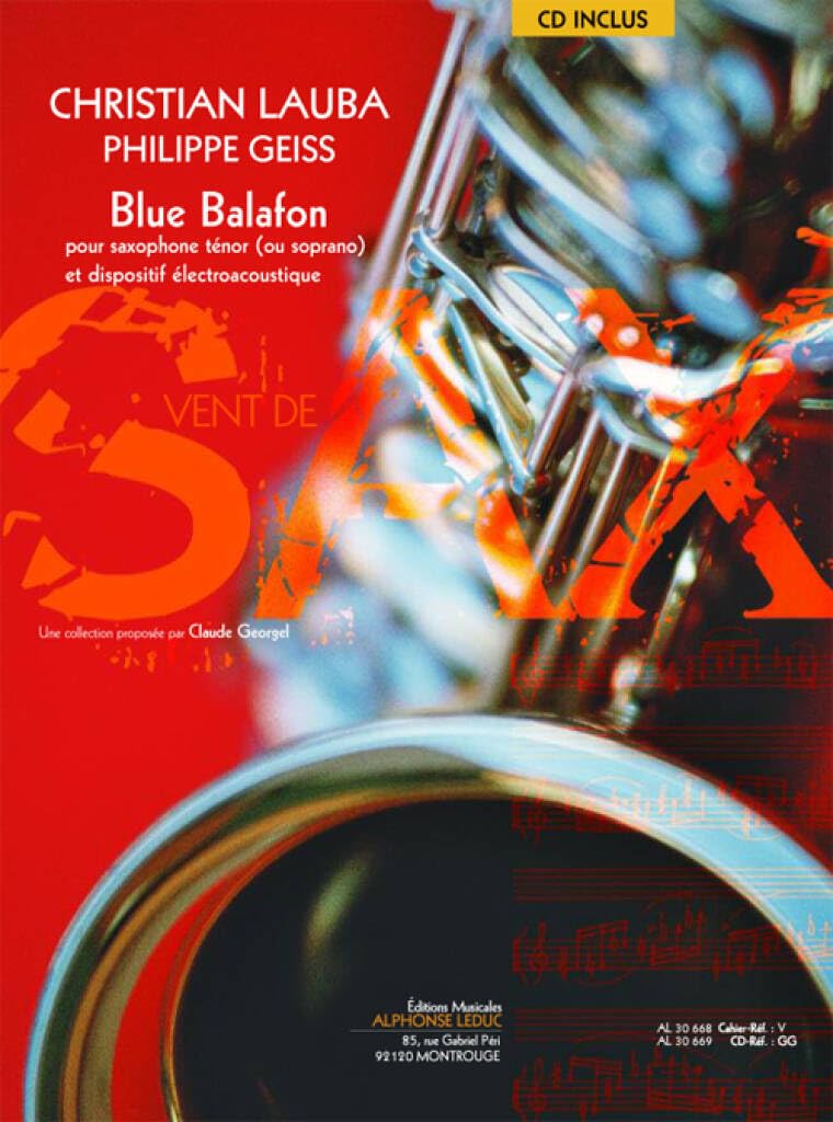 Christian lauba: blue balafon (book/cd) +cd book