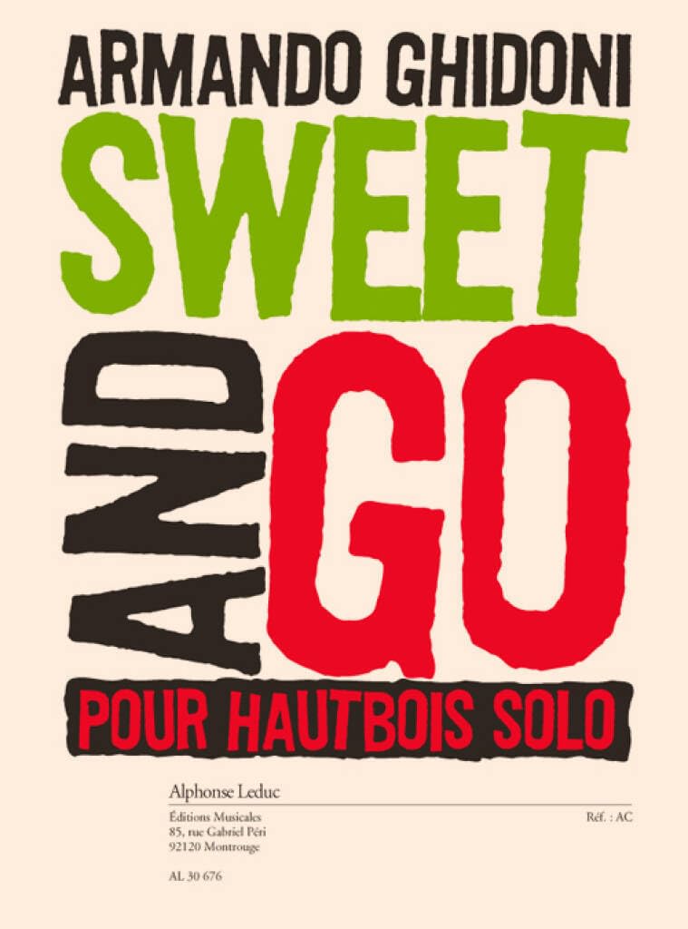 Armando ghidoni: sweet and go (oboe) book