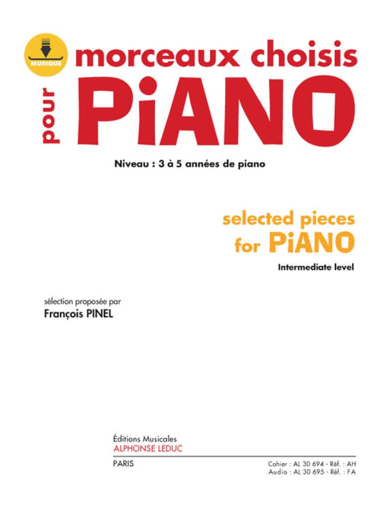 Morceaux choisis pour piano (selected pieces for piano) (book/download card) piano+telechargement book