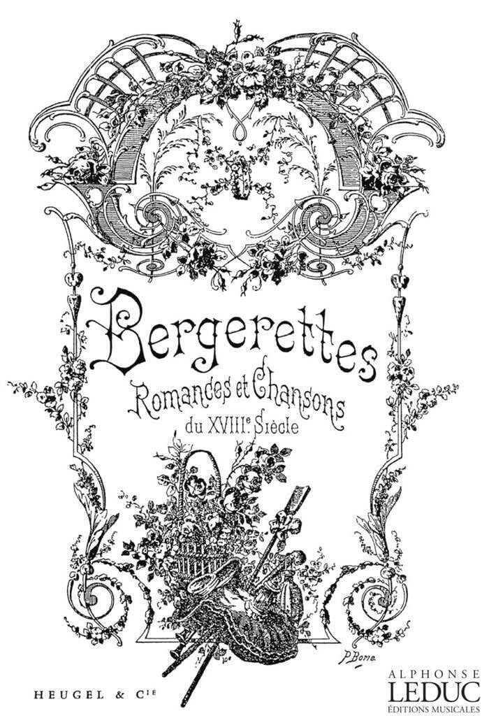 Jean-baptiste weckerlin : bergerettes - romances & chansons du 18eme siecle - voix moyenne et piano book