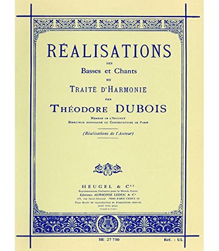 Theodore dubois: treatise of harmony - bass and voices book