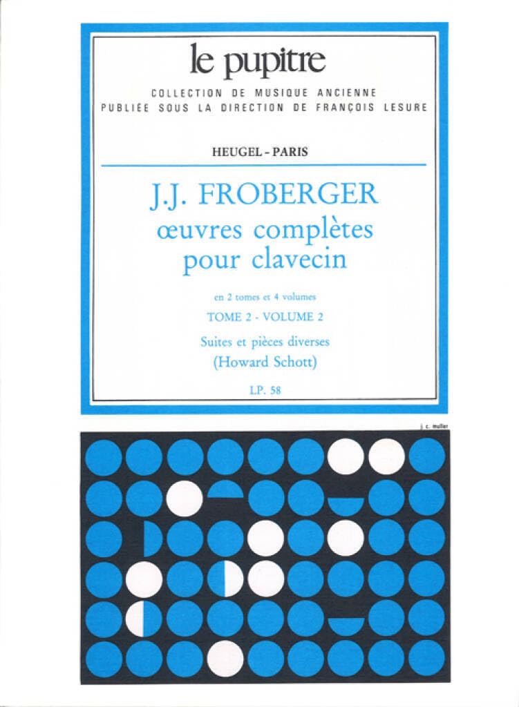 Froberger: oeuvres completes de clavecin tome 2/volume 2(lp58) book