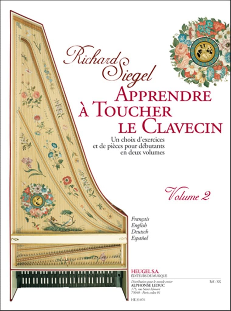 Richard siegel : apprendre a toucher le clavecin volume 2 book