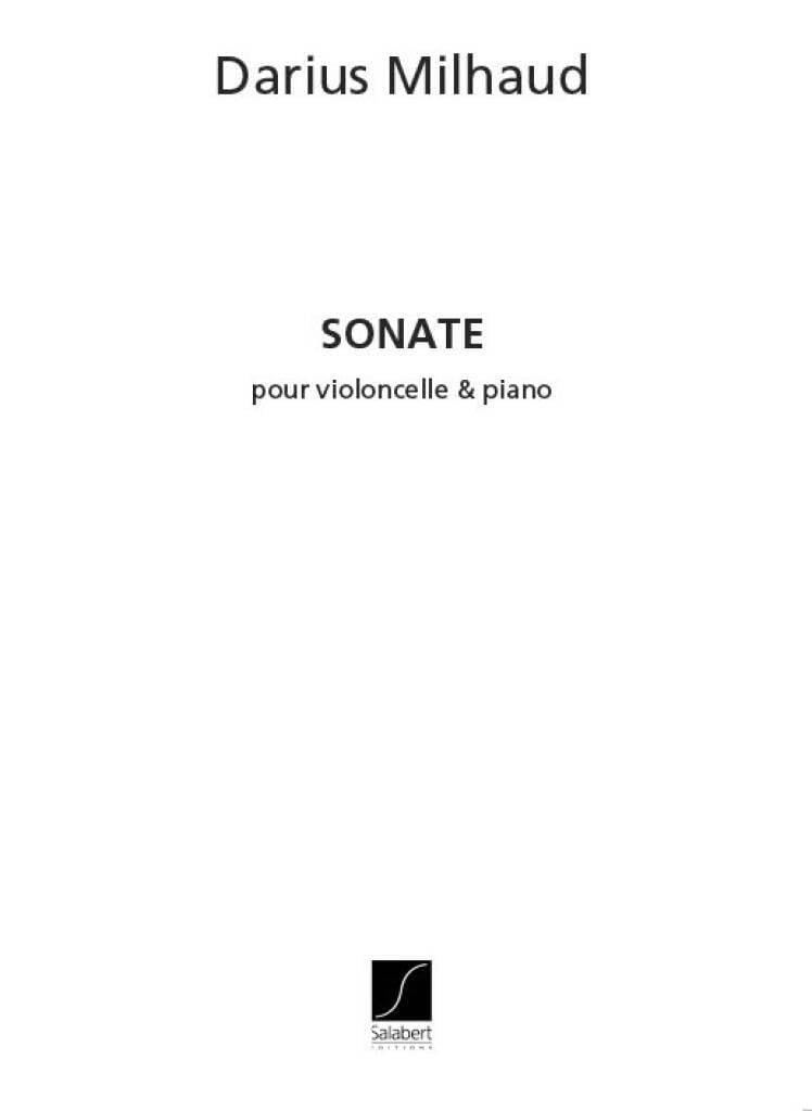 SONATE OPUS 377 VIOLONCELLE Sheet Music