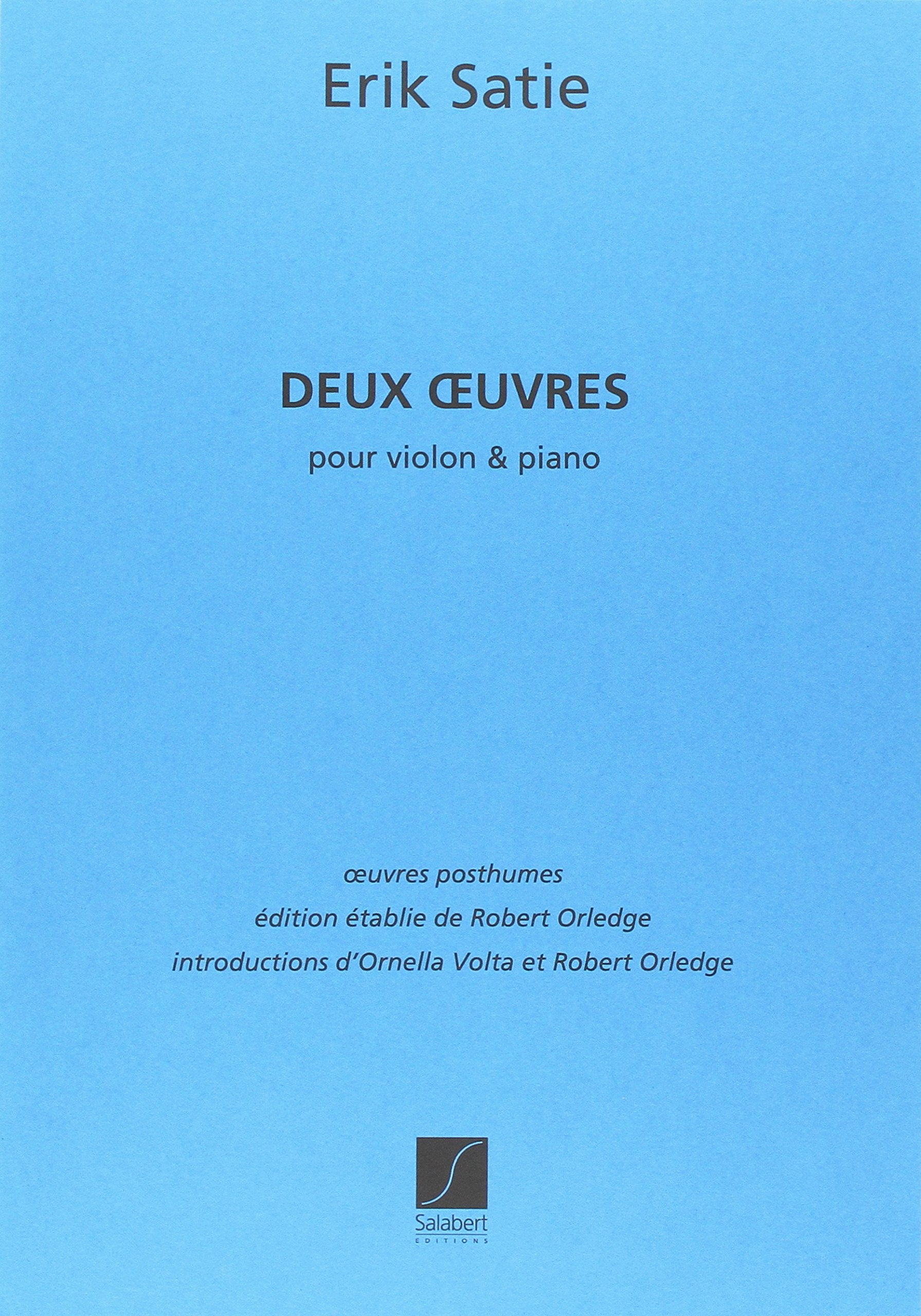 2 OEUVRES CHOSES VUES + EMBARQUEMENT VIOLON Sheet Music