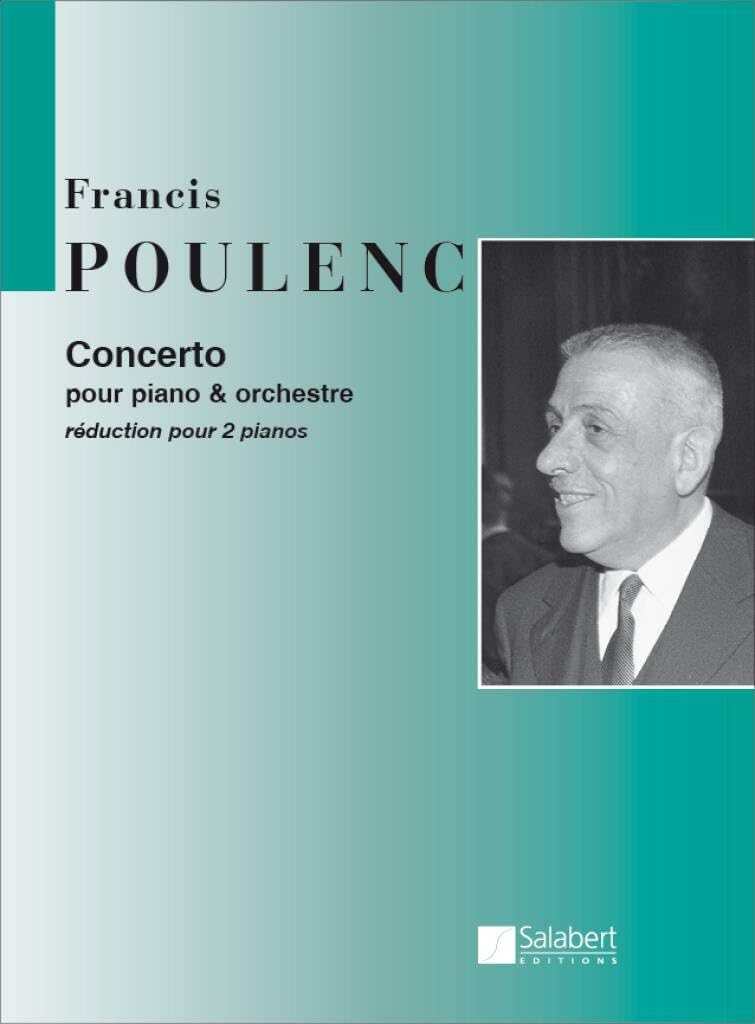 Francis poulenc : concerto pour piano et orchestre (1949) - piano 4 mains book