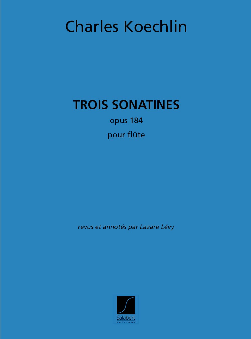 Trois sonatines pour flute flute traversiere book