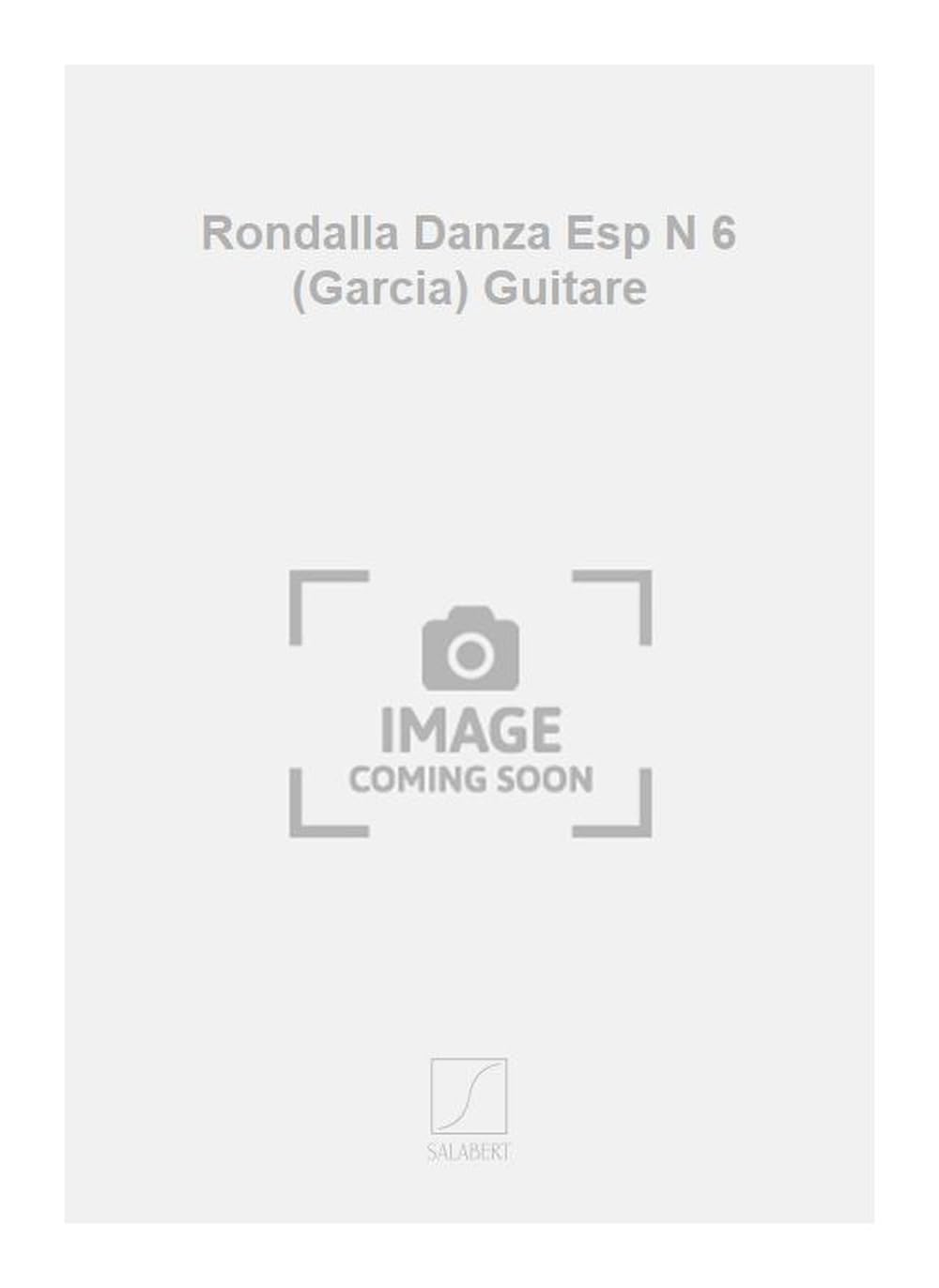 Rondalla danza esp n 6 (garcia) guitare book